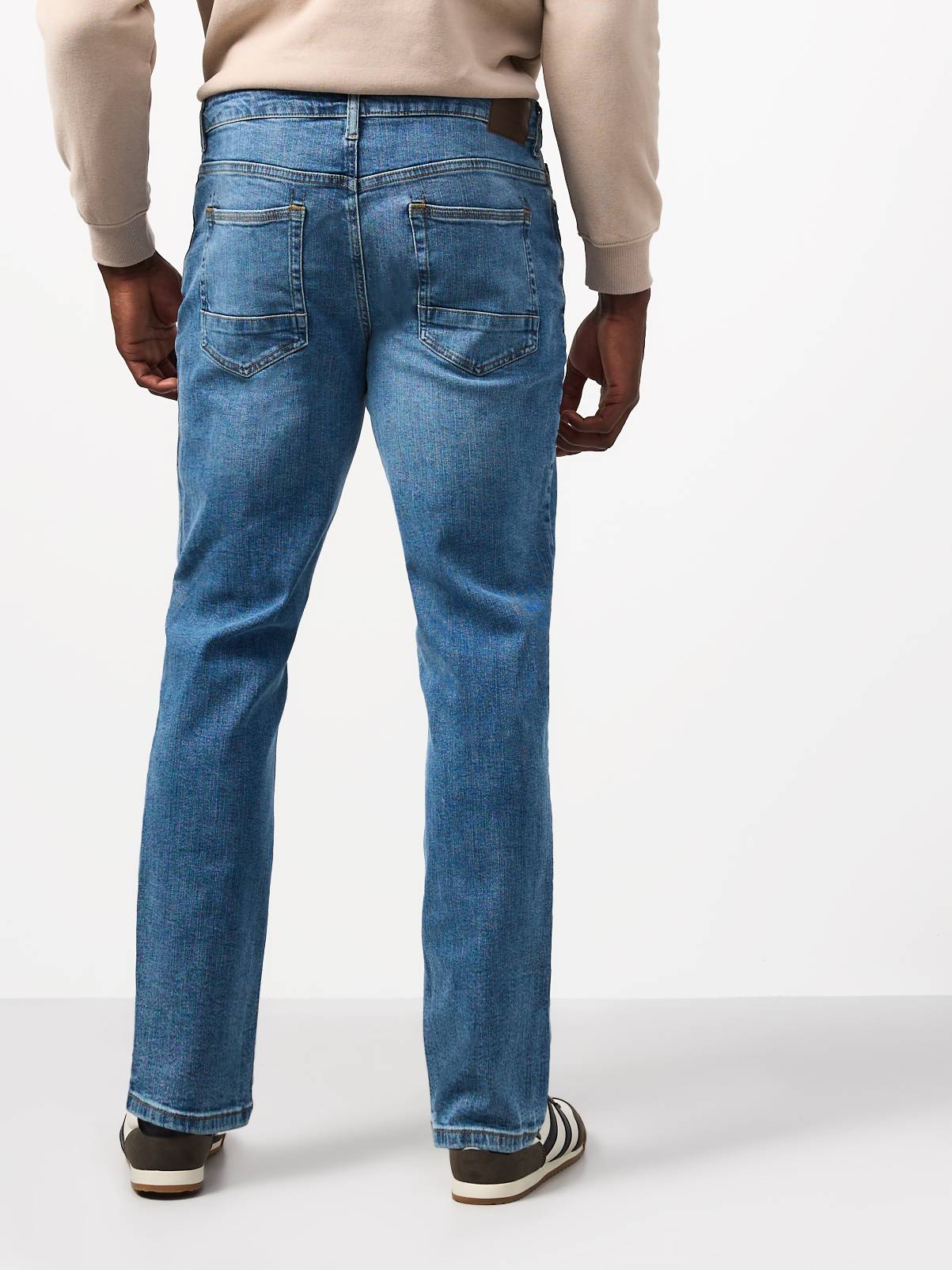 Mid Denim Slim Leg Jeans 32S - Image 5